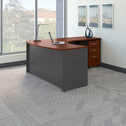 Series C Right Handed L Desk with Drawers