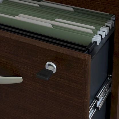 Bureau en L pour droitier de la Série C avec tiroirs