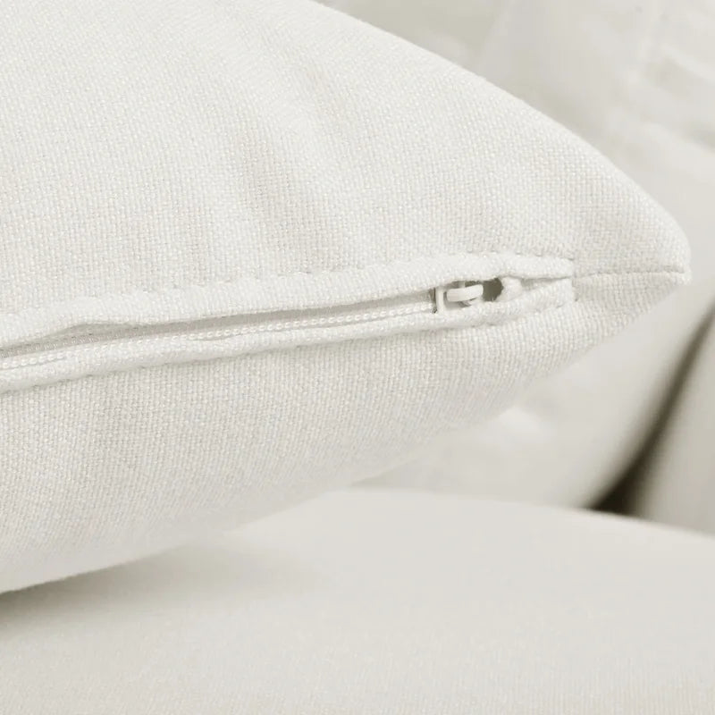 134.40 Canapé d'angle moderne en U à 6 places avec 2 grandes méridiennes, poufs amovibles et coussins moelleux