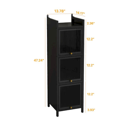 Meuble de rangement moderne avec portes vitrées, pour entrée, salon, salle de bain, salle à manger