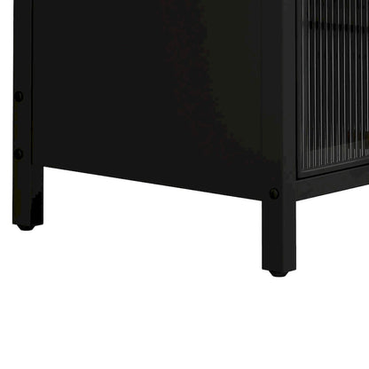 Meuble de rangement moderne avec portes vitrées, pour entrée, salon, salle de bain, salle à manger