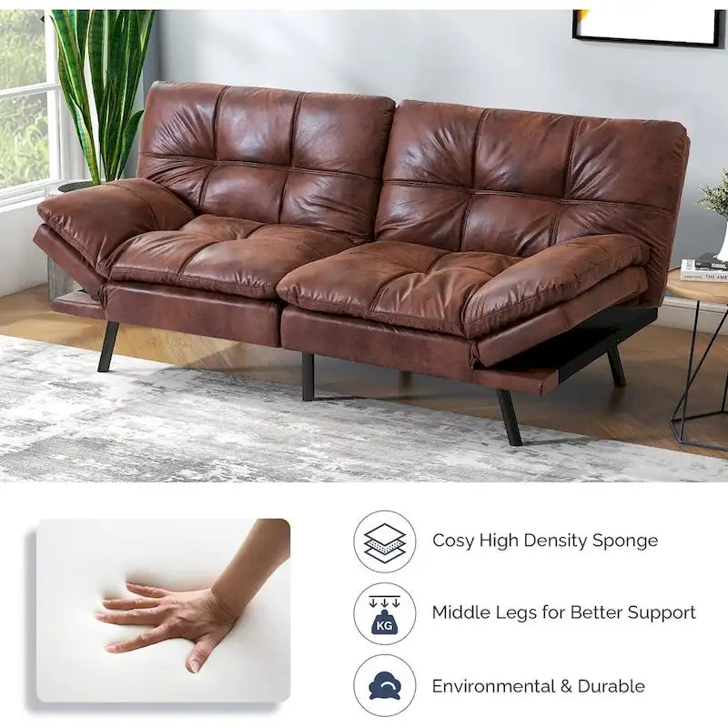 Fauteuil inclinable de cinéma maison électrique en cuir — Rangée de 2