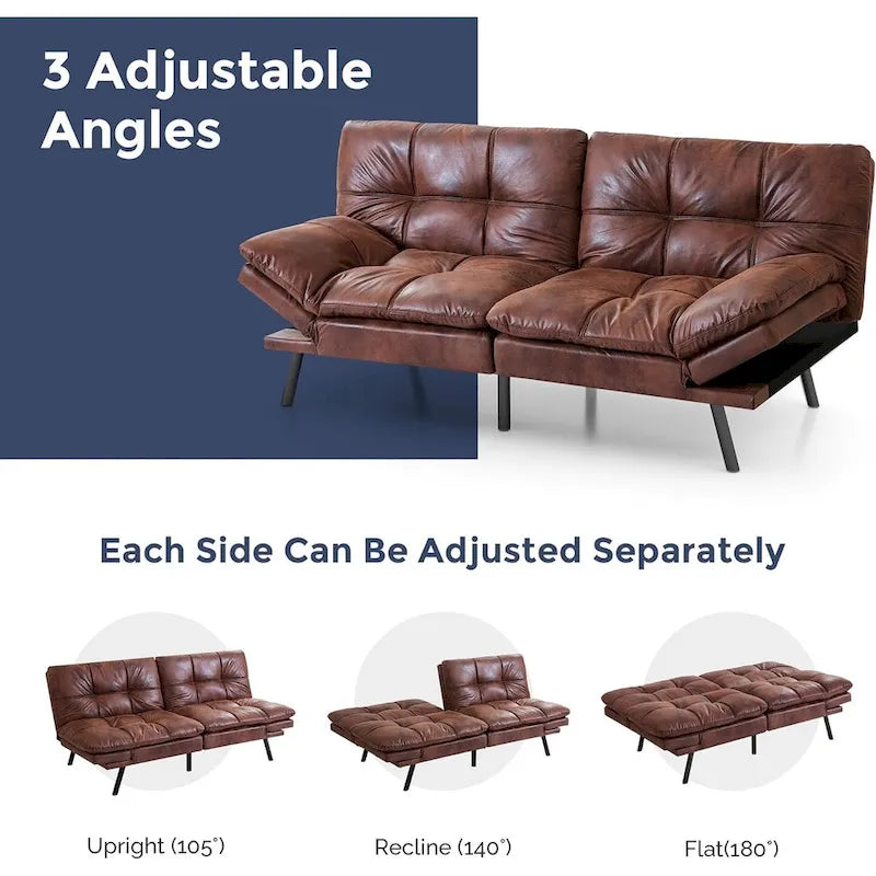 Fauteuil inclinable de cinéma maison électrique en cuir — Rangée de 2