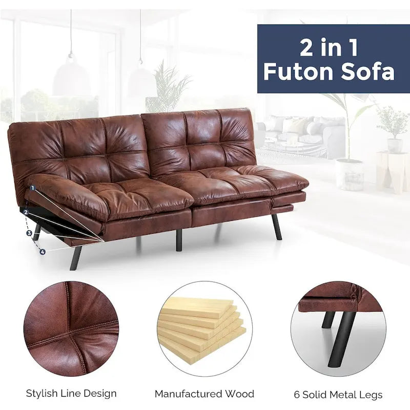 Fauteuil inclinable de cinéma maison électrique en cuir — Rangée de 2