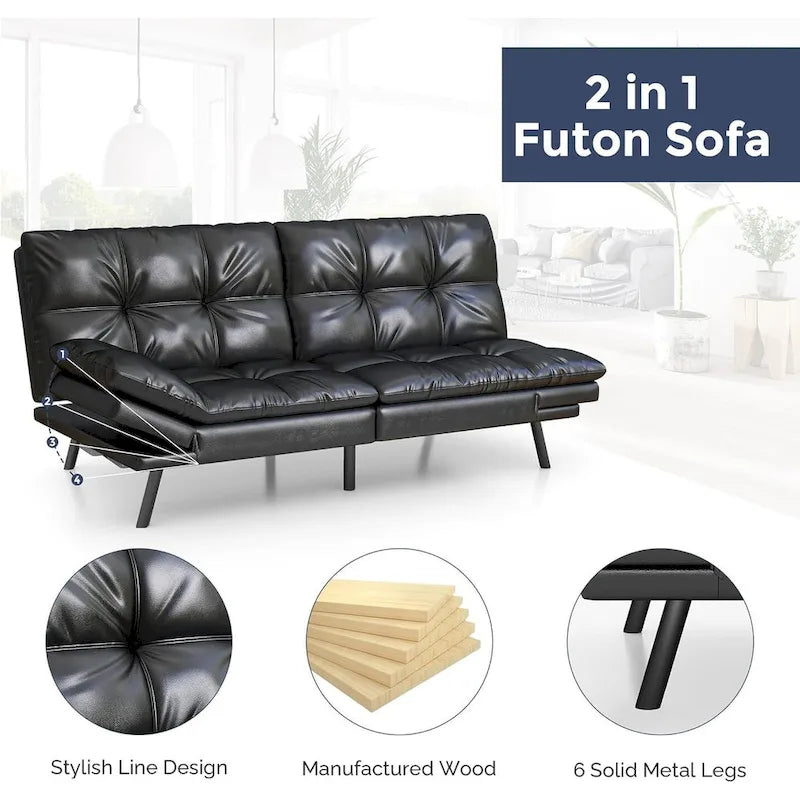 Fauteuil inclinable de cinéma maison électrique en cuir — Rangée de 2