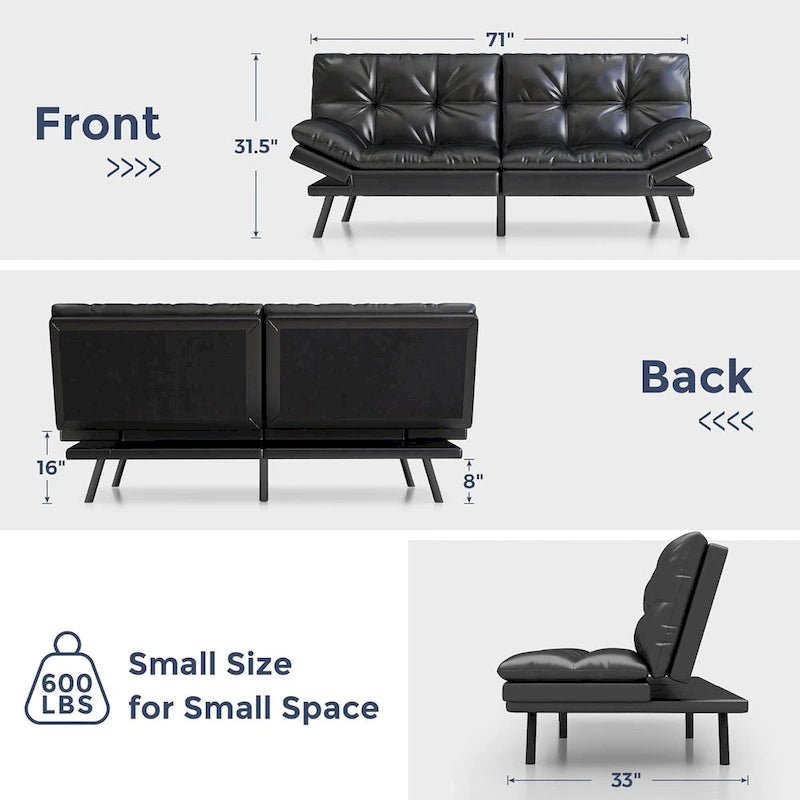 Fauteuil inclinable de cinéma maison électrique en cuir — Rangée de 2