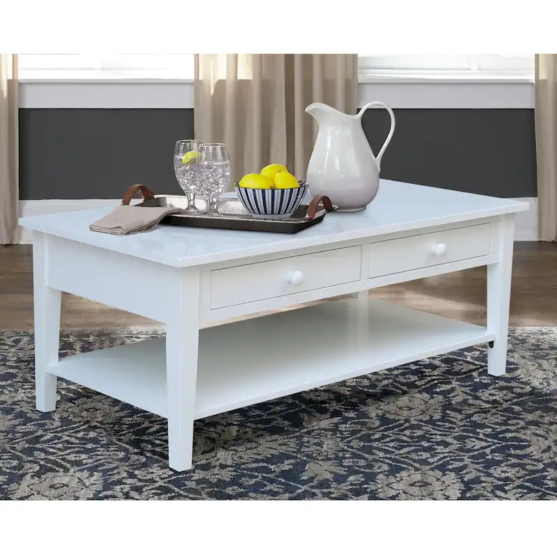 Table de chevet moderne et luxueuse à 2 tiroirs