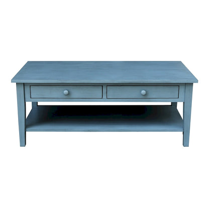 Table basse Spencer en bois de para massif – 121,9 cm (L) x 61 cm (P) x 48,3 cm (H)