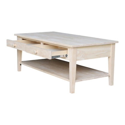 Table basse Spencer en bois de para massif – 121,9 cm (L) x 61 cm (P) x 48,3 cm (H)