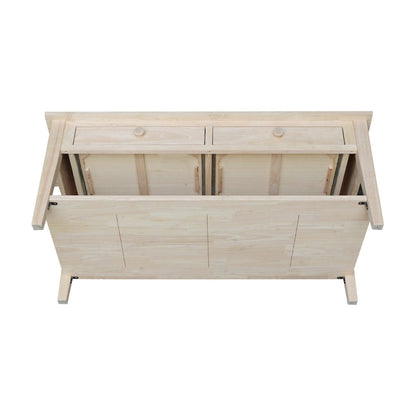 Table basse Spencer en bois de para massif – 121,9 cm (L) x 61 cm (P) x 48,3 cm (H)
