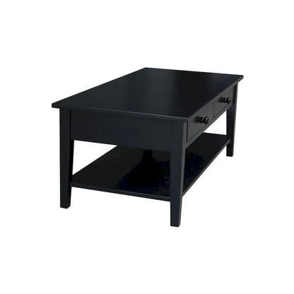 Table basse Spencer en bois de para massif – 121,9 cm (L) x 61 cm (P) x 48,3 cm (H)