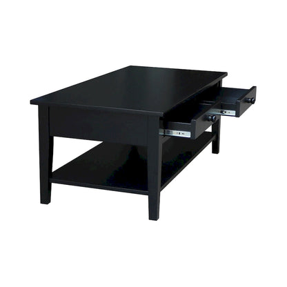 Table basse Spencer en bois de para massif – 121,9 cm (L) x 61 cm (P) x 48,3 cm (H)