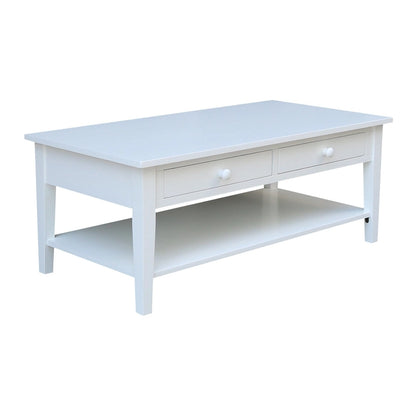 Table basse Spencer en bois de para massif – 121,9 cm (L) x 61 cm (P) x 48,3 cm (H)