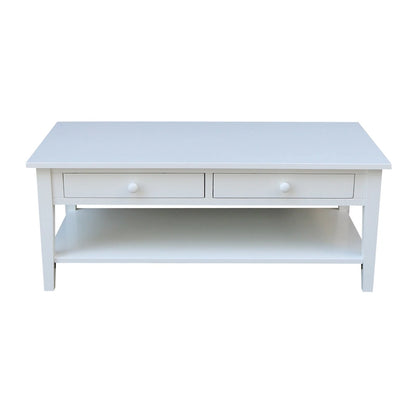 Table basse Spencer en bois de para massif – 121,9 cm (L) x 61 cm (P) x 48,3 cm (H)
