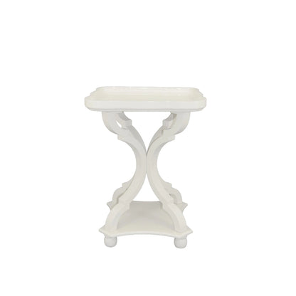 Table d'appoint avec plateau de style rustique ferme