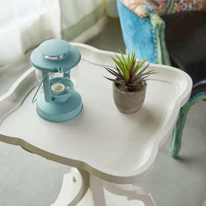 Table d'appoint avec plateau de style rustique ferme
