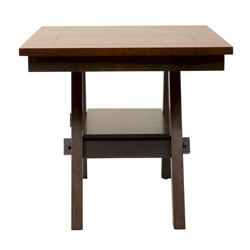 Table de bistrot industrielle hauteur comptoir avec 2 tabourets rembourrés en PU