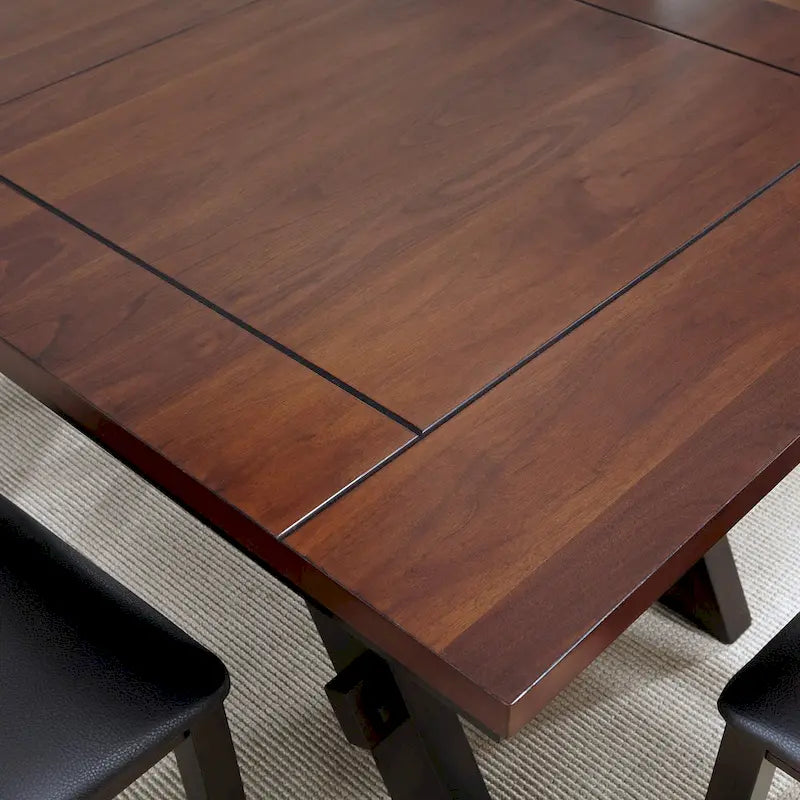Table de bistrot industrielle hauteur comptoir avec 2 tabourets rembourrés en PU