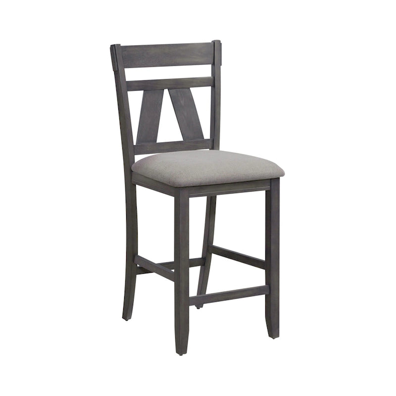 Table de bistrot industrielle hauteur comptoir avec 2 tabourets rembourrés en PU
