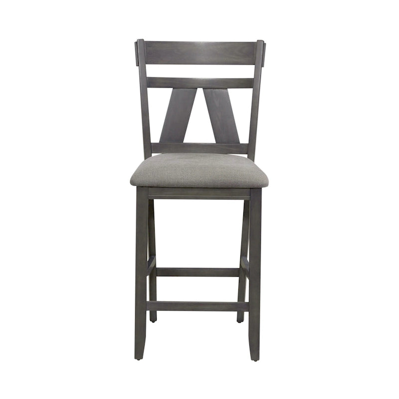 Table de bistrot industrielle hauteur comptoir avec 2 tabourets rembourrés en PU