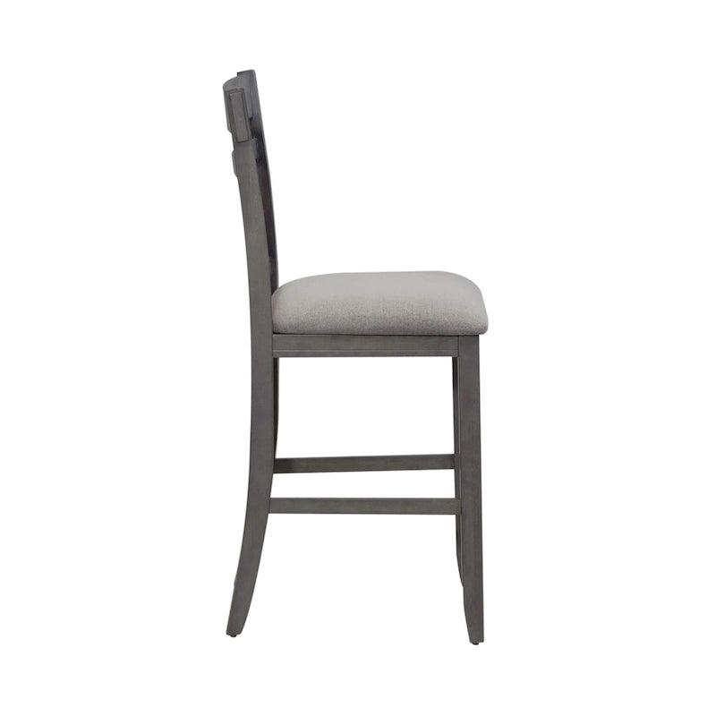 Table de bistrot industrielle hauteur comptoir avec 2 tabourets rembourrés en PU