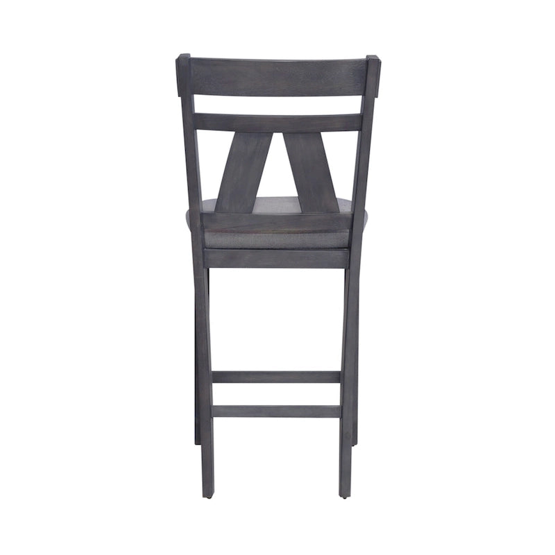 Table de bistrot industrielle hauteur comptoir avec 2 tabourets rembourrés en PU