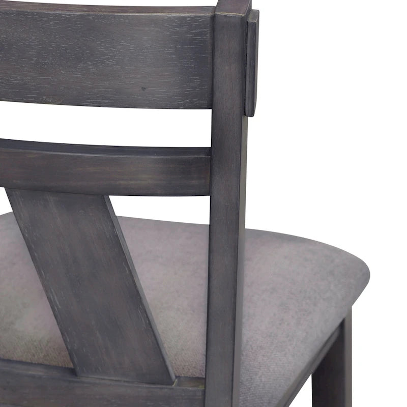 Table de bistrot industrielle hauteur comptoir avec 2 tabourets rembourrés en PU