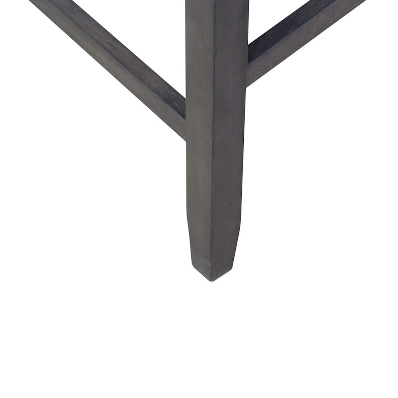 Table de bistrot industrielle hauteur comptoir avec 2 tabourets rembourrés en PU