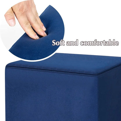 Repose-pied ottoman avec garniture dorée