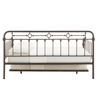Lit de repos Darren bronze, format double (matelas d'env. 137 × 191 cm)