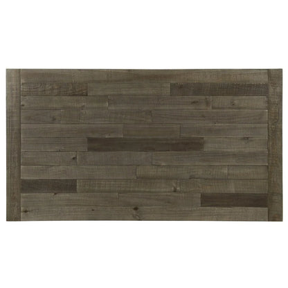 Table à manger en bois bicolore bleu et marron Prato - N/A