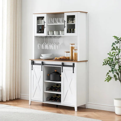 Meuble de bar de ferme de 108 cm avec porte coulissante - 40 P x 108 L x 177 H