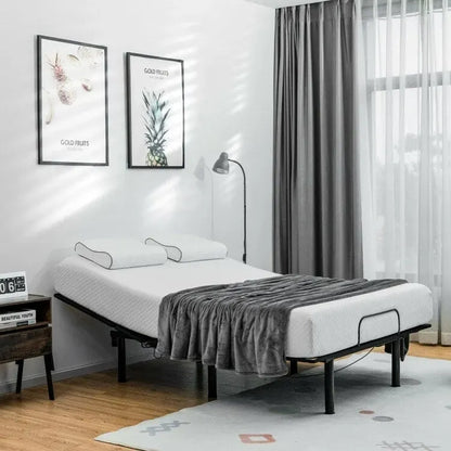 Sommier réglable Queen (matelas d'environ 152 × 203 cm) avec réglage de la tête et des pieds