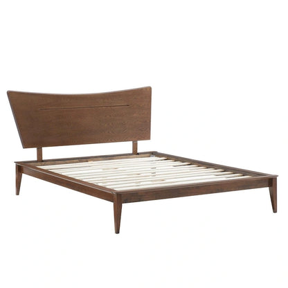 Lit plateforme en bois Astra Queen (matelas d'environ 152 × 203 cm)