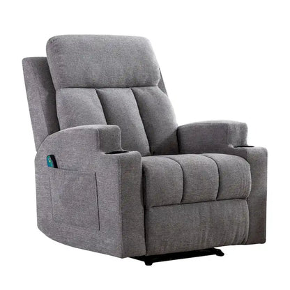 Fauteuil inclinable de massage avec chauffage et vibrations, canapé manuel