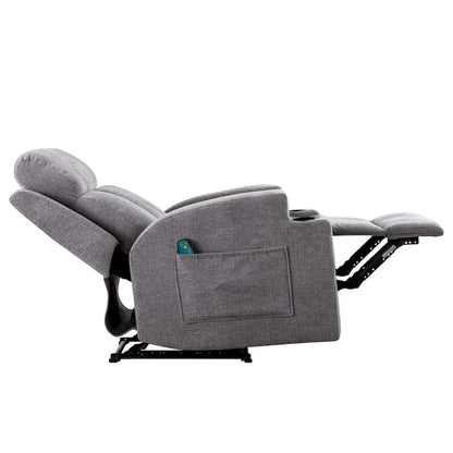 Fauteuil inclinable de massage avec chauffage et vibrations, canapé manuel