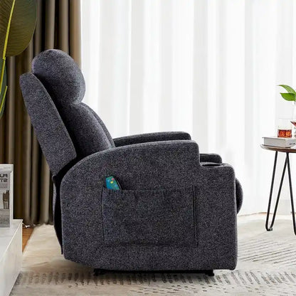 Fauteuil inclinable de massage avec chauffage et vibrations, canapé manuel