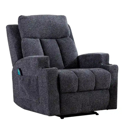 Fauteuil inclinable de massage avec chauffage et vibrations, canapé manuel