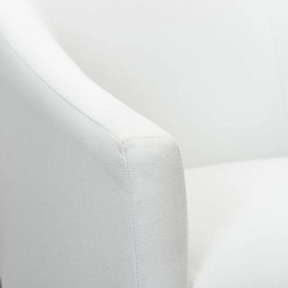 Fauteuil de salle à manger roulant rembourré en tissu haute performance (25)