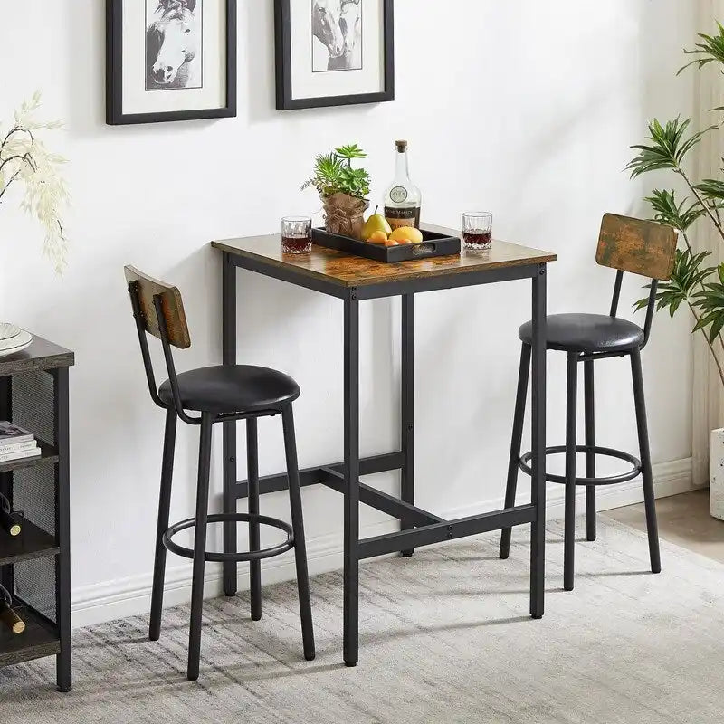 Table d'appoint industrielle avec porte de casier et étagère réglable
