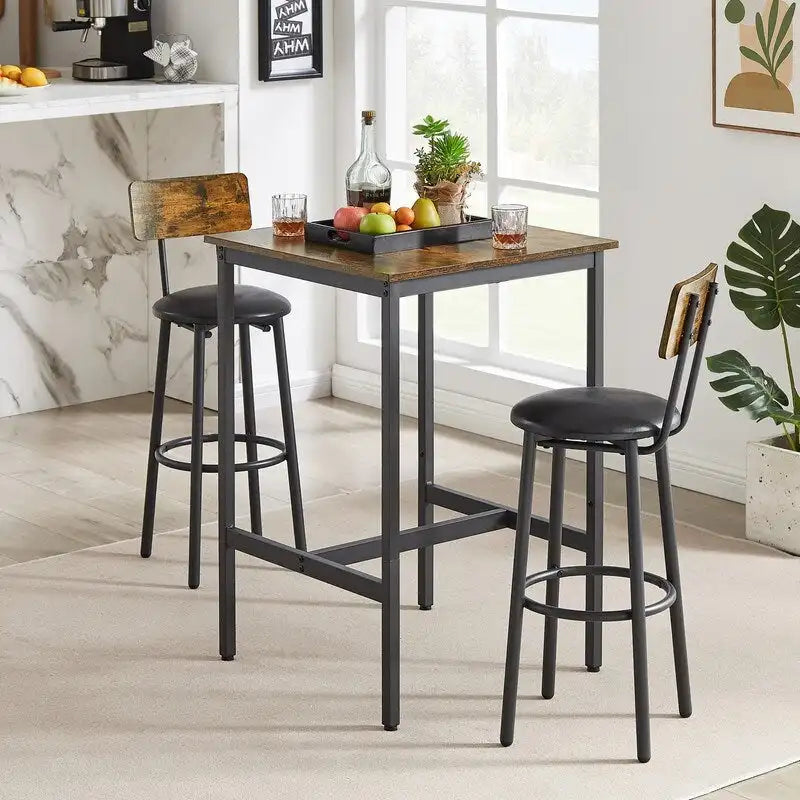 Table d'appoint industrielle avec porte de casier et étagère réglable