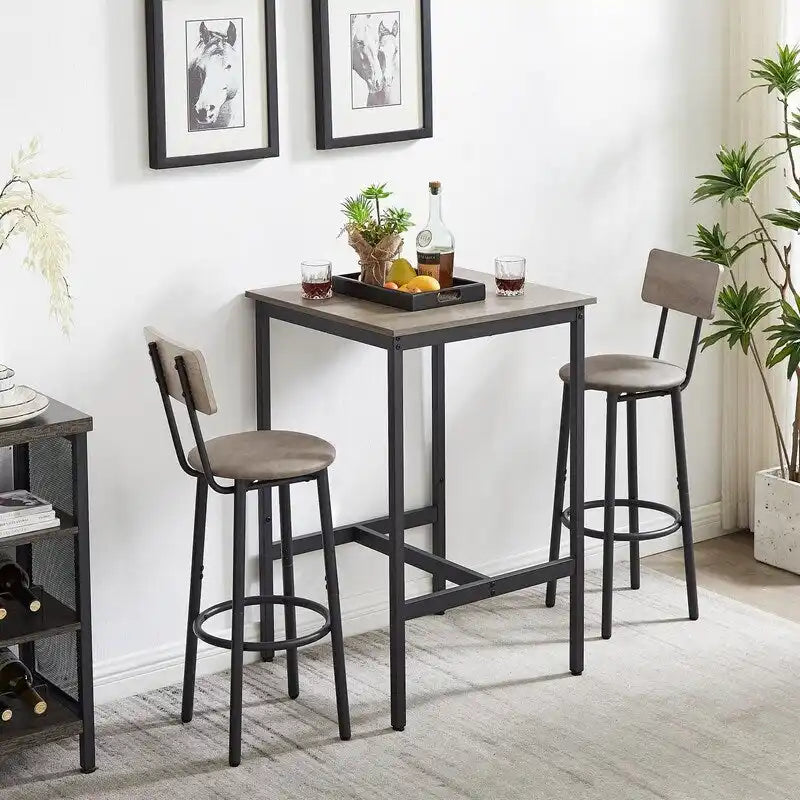Table d'appoint industrielle avec porte de casier et étagère réglable
