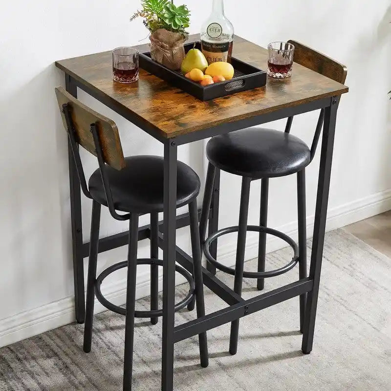 Table d'appoint industrielle avec porte de casier et étagère réglable