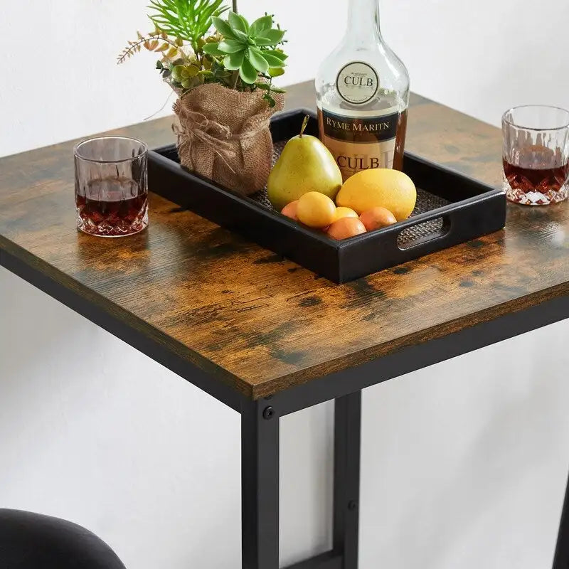Table d'appoint industrielle avec porte de casier et étagère réglable