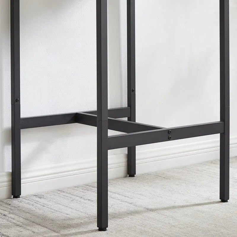 Table d'appoint industrielle avec porte de casier et étagère réglable