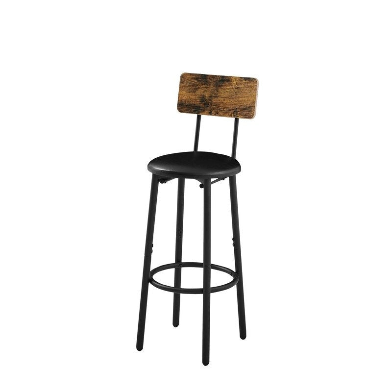 Table d'appoint industrielle avec porte de casier et étagère réglable