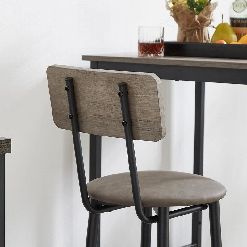 Table d'appoint industrielle avec porte de casier et étagère réglable
