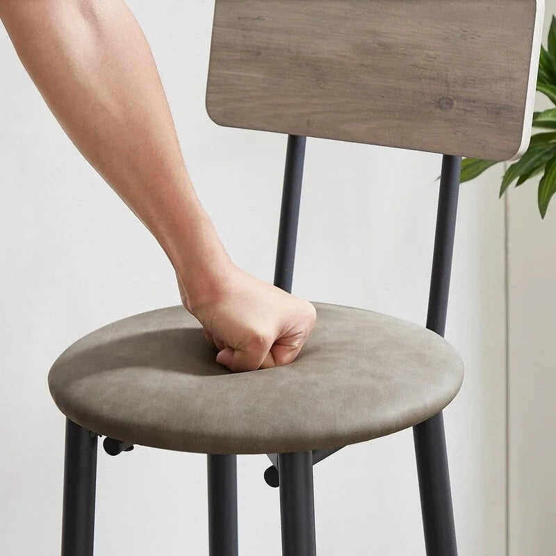 Table d'appoint industrielle avec porte de casier et étagère réglable