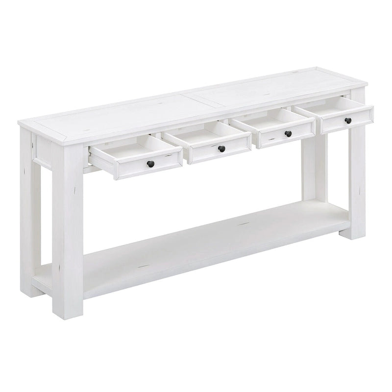 Console d'entrée avec tiroirs de rangement et étagère inférieure