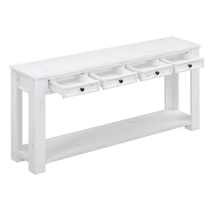 Console de hall d'entrée / Table de canapé avec tiroirs de rangement et étagère inférieure